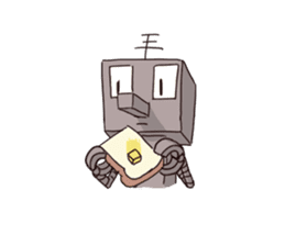 A robot's every day sticker #2568800