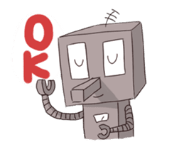 A robot's every day sticker #2568809