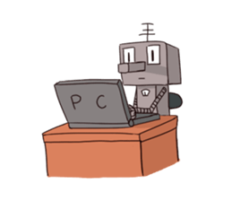 A robot's every day sticker #2568810