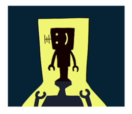 A robot's every day sticker #2568816