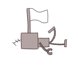 A robot's every day sticker #2568827