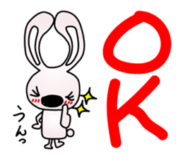 rabbit and pig sticker #2569089