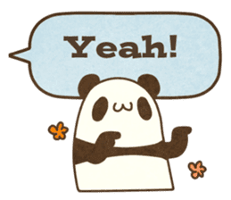 A balloon and a panda(English) sticker #2569402