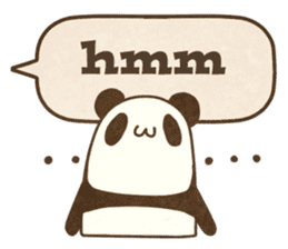 A balloon and a panda(English) sticker #2569407