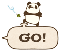 A balloon and a panda(English) sticker #2569408