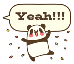 A balloon and a panda(English) sticker #2569411