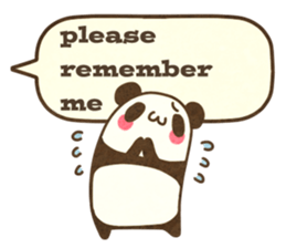 A balloon and a panda(English) sticker #2569421