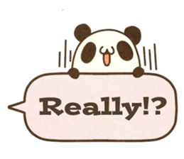 A balloon and a panda(English) sticker #2569427