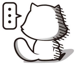 Lily of the white cat sticker #2569972
