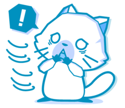 Lily of the white cat sticker #2569976