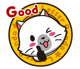 Lily of the white cat sticker #2569982