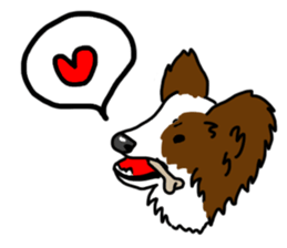 WE LOVE Papillon sticker #2570002