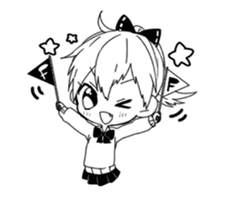 Monochrome Students sticker #2570991