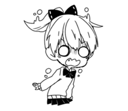 Monochrome Students sticker #2570994