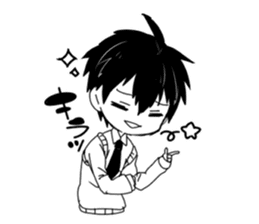 Monochrome Students sticker #2571003