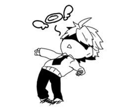 Monochrome Students sticker #2571005