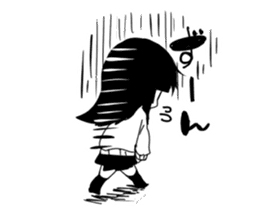 Monochrome Students sticker #2571006