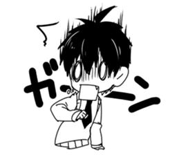 Monochrome Students sticker #2571007