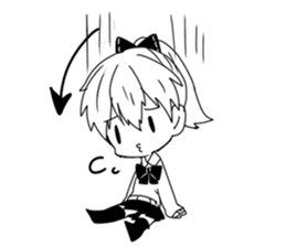 Monochrome Students sticker #2571008