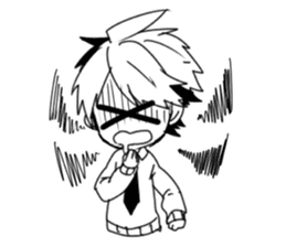 Monochrome Students sticker #2571009