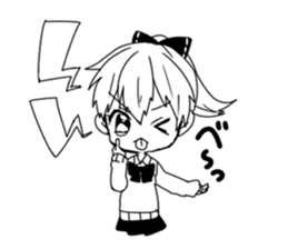 Monochrome Students sticker #2571010