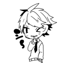 Monochrome Students sticker #2571013