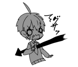 Monochrome Students sticker #2571014