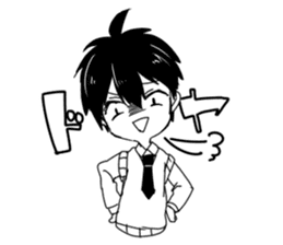 Monochrome Students sticker #2571015