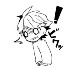 Monochrome Students sticker #2571022