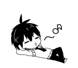 Monochrome Students sticker #2571027