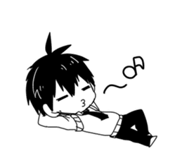 Monochrome Students sticker #2571027