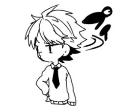 Monochrome Students sticker #2571029