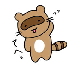 A raccoon dog and a rat sticker #2571742