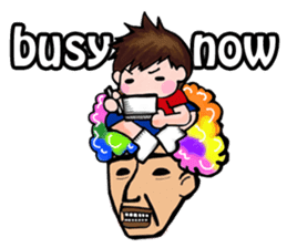 Strange man(English) sticker #2572125