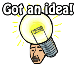 Strange man(English) sticker #2572141