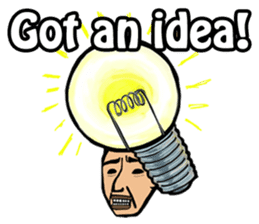 Strange man(English) sticker #2572141