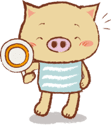 pretty pig sticker #2572716