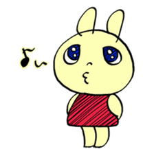 Capricious rabbit girl sticker #2574707