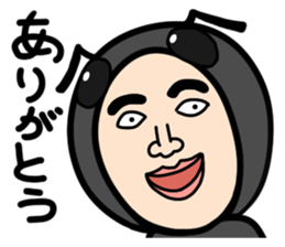 Middle-aged man with wearing tights sticker #2577553