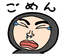 Middle-aged man with wearing tights sticker #2577554