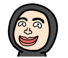 Middle-aged man with wearing tights sticker #2577555