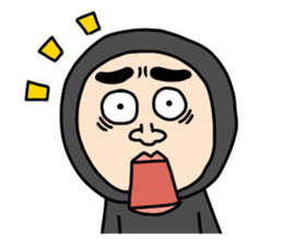 Middle-aged man with wearing tights sticker #2577558