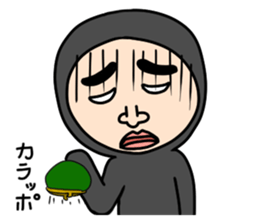 Middle-aged man with wearing tights sticker #2577565