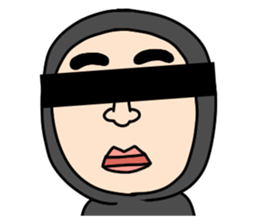 Middle-aged man with wearing tights sticker #2577566