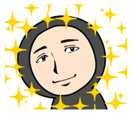 Middle-aged man with wearing tights sticker #2577567