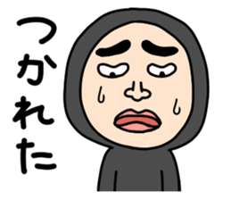 Middle-aged man with wearing tights sticker #2577569