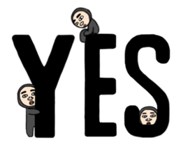 Middle-aged man with wearing tights sticker #2577582