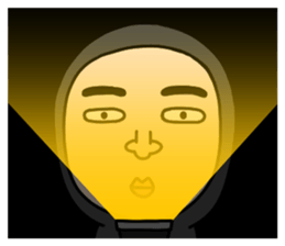 Middle-aged man with wearing tights sticker #2577590