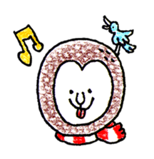 MUFFLERS drawn with the colored pencil sticker #2577848