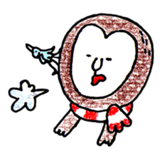 MUFFLERS drawn with the colored pencil sticker #2577864